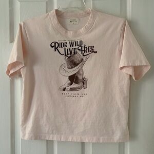 Urban Nation Light Pink Western Tee